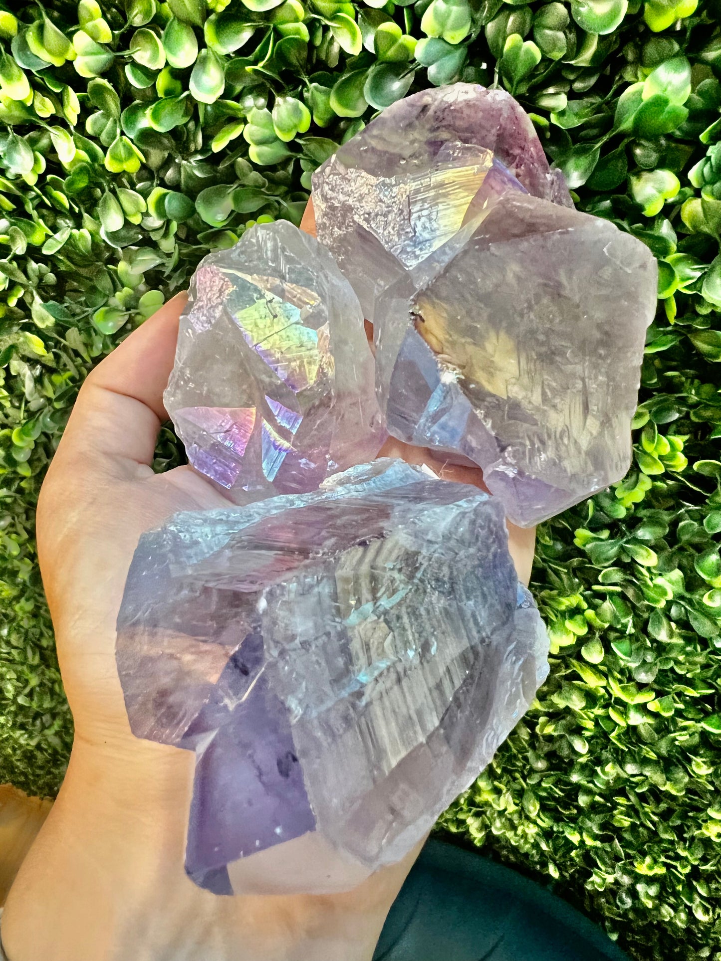 Large Angel Aura Amethyst  Crystals