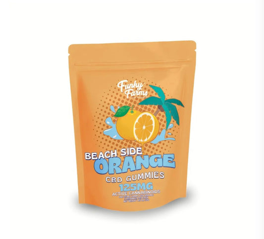 Beach Side Orange CBD Gummies (125mg)