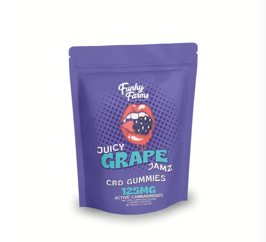 Juicy Grape Jamz CBD Gummies (125mg)