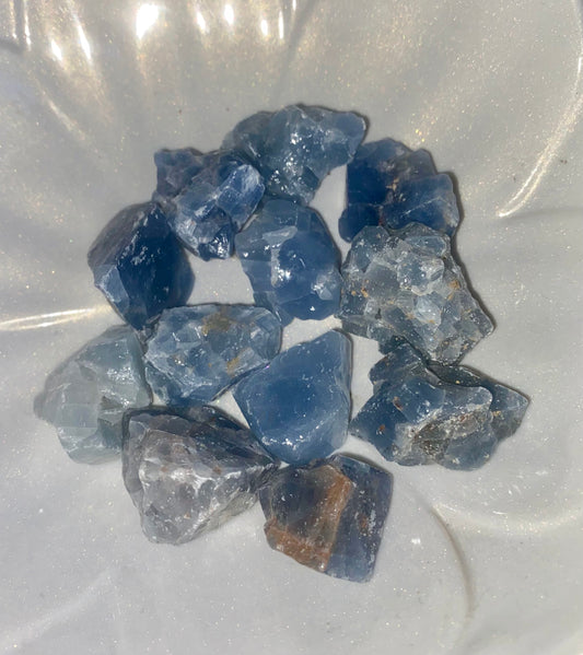 Blue Calcite Crystals