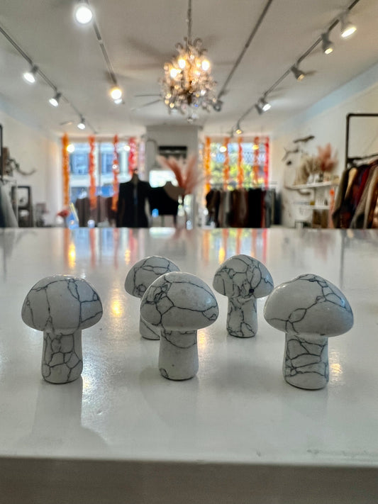 Howlite Mushroom Crystals