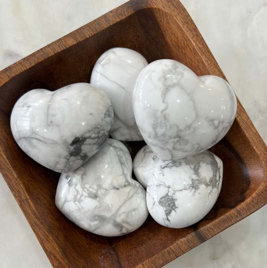 Puffy Howlite Heart Crystal