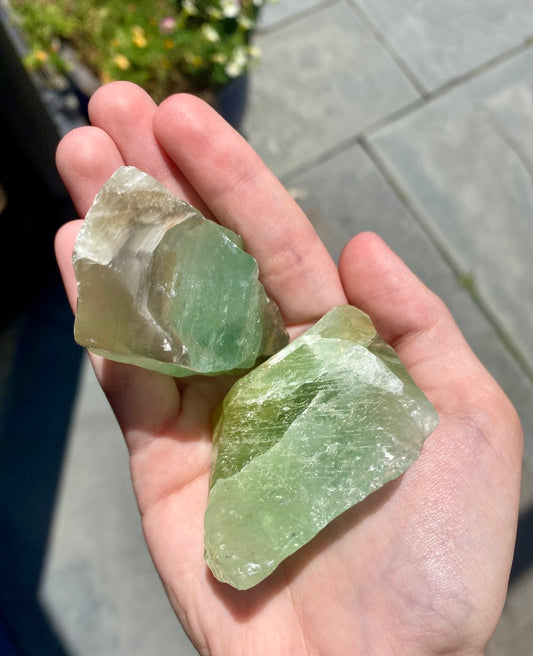 Green Calcite Crytsal