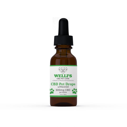 Welli's Pet CBD - 500mg CBD Pet Drops