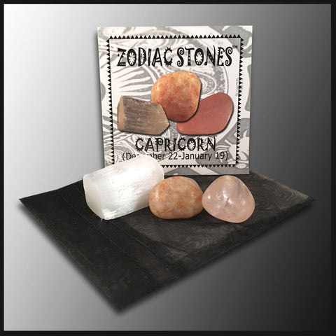 Capricorn Zodiac Crystal Bag