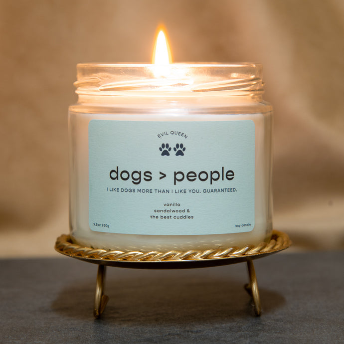 Dogs>People Candle