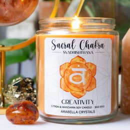 Sacral Chakra Candle Jar