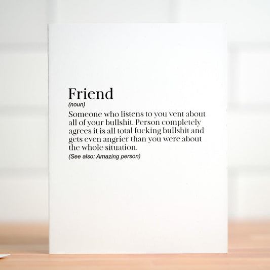 Friend Definition Card