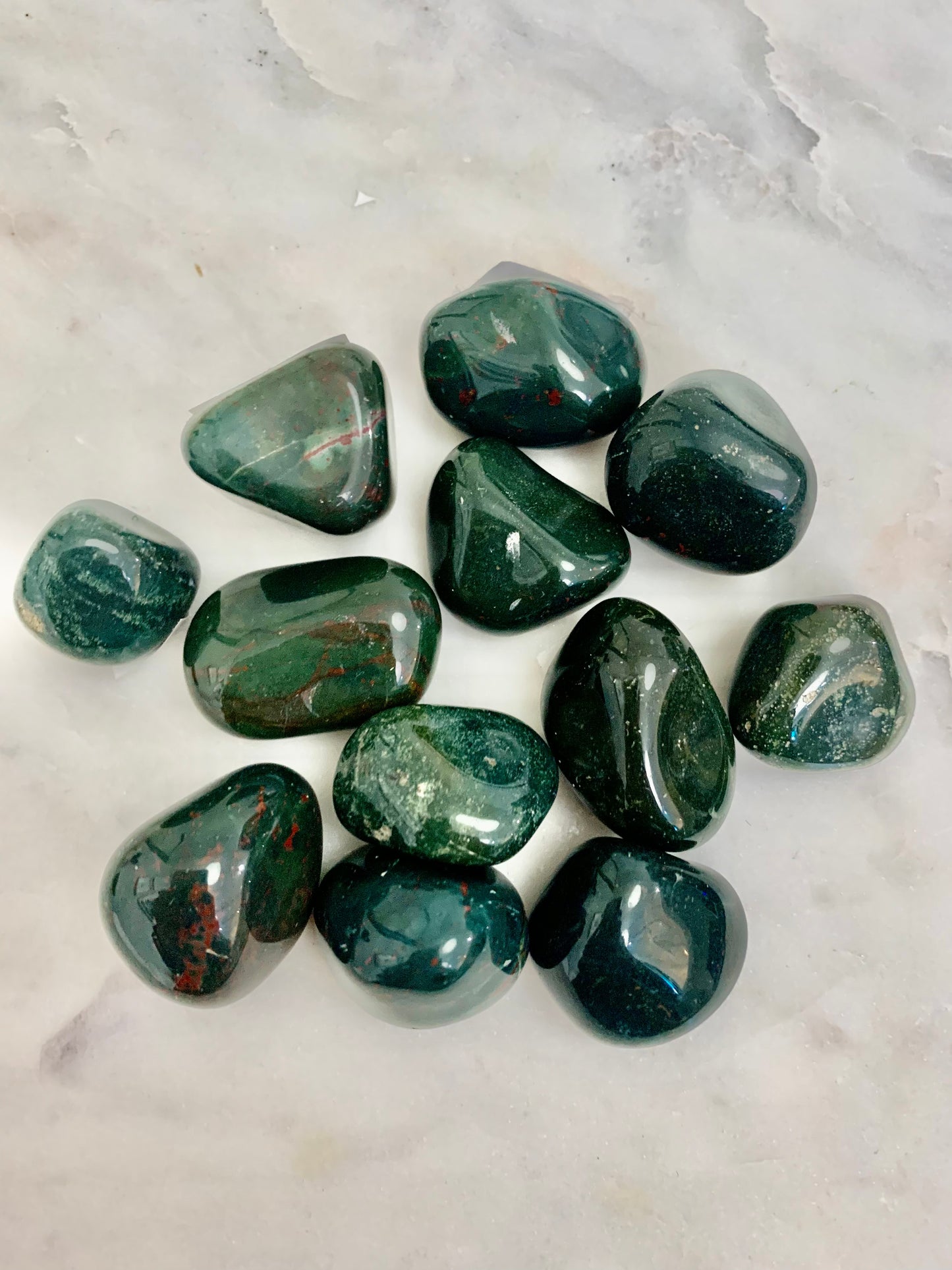 Tumbled Bloodstone Crystals