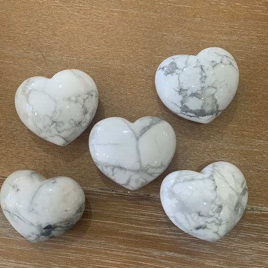 Puffy Howlite Heart Crystal