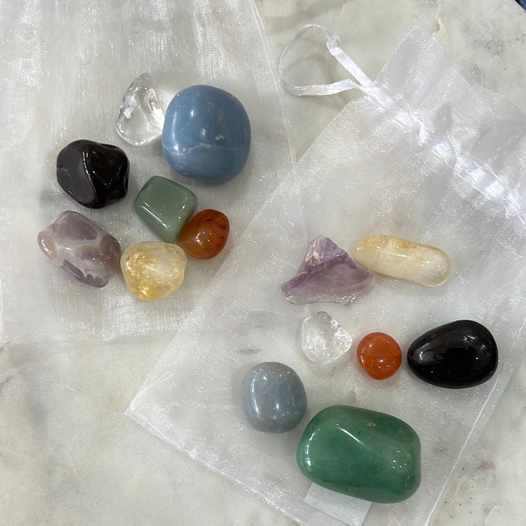 Chakra Crystal Healing Bags