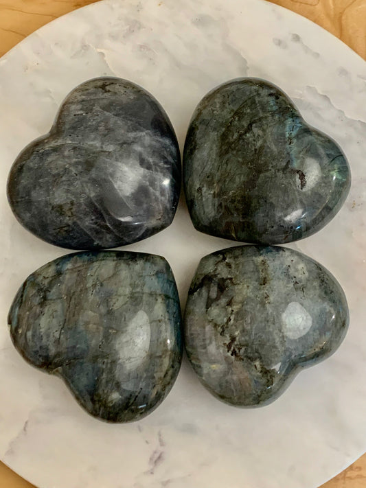 Large Heart Labradorite