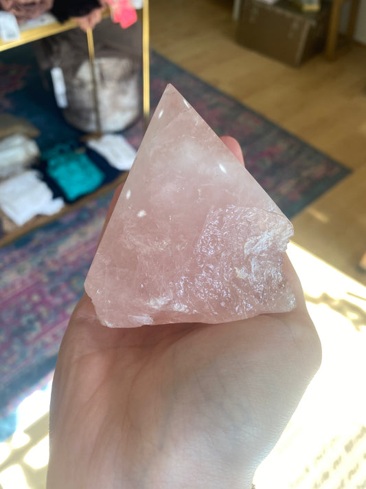 Raw Rose Quartz Crystal