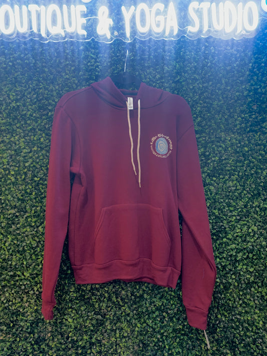 Maroon Little Blueberryy Hoodie