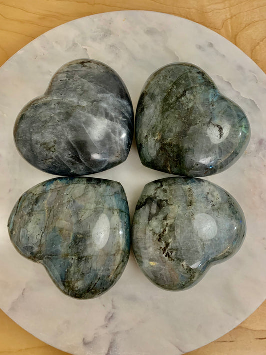 Large Heart Labradorite