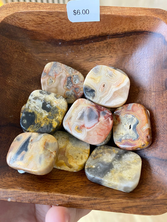 Yellow Lace Agate Crystal