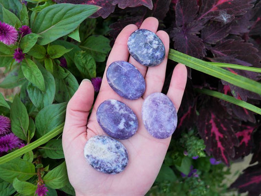 Lepidolite Worry Stones